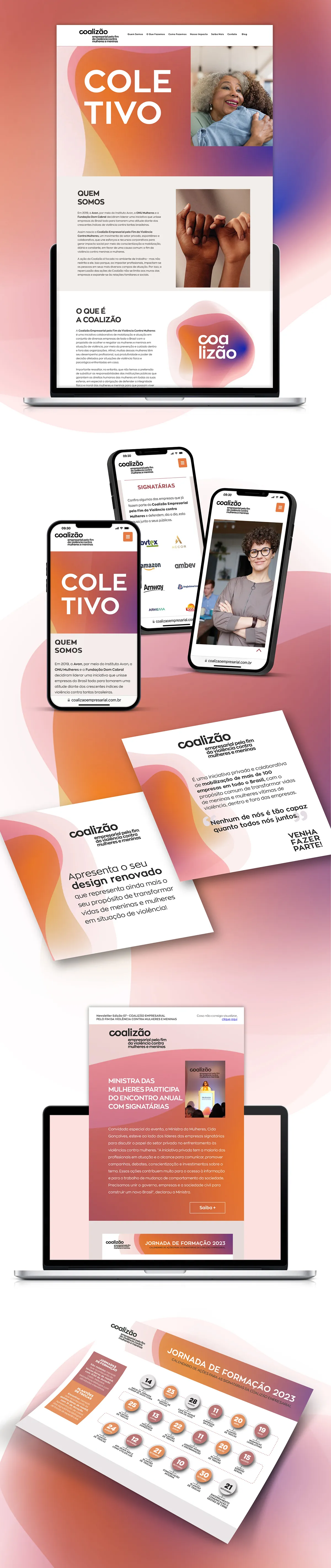 Divulgao do Rebrand da Coalizo Empresarial 2023.