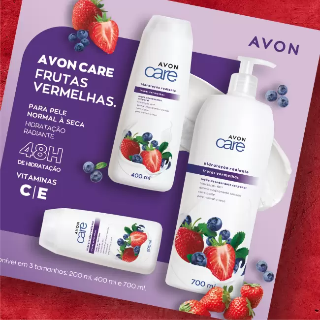 Frutas Vermelhas, novo ingrediente da linha Avon Care